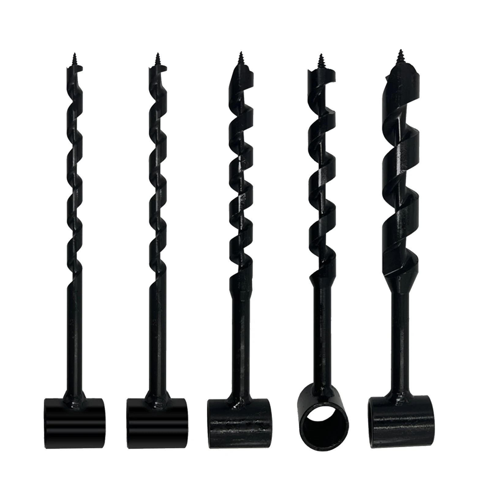 Pintudy Portable Hand Wood Punch Manual Auger Drill Bush-Craft Carbon Steel Surv