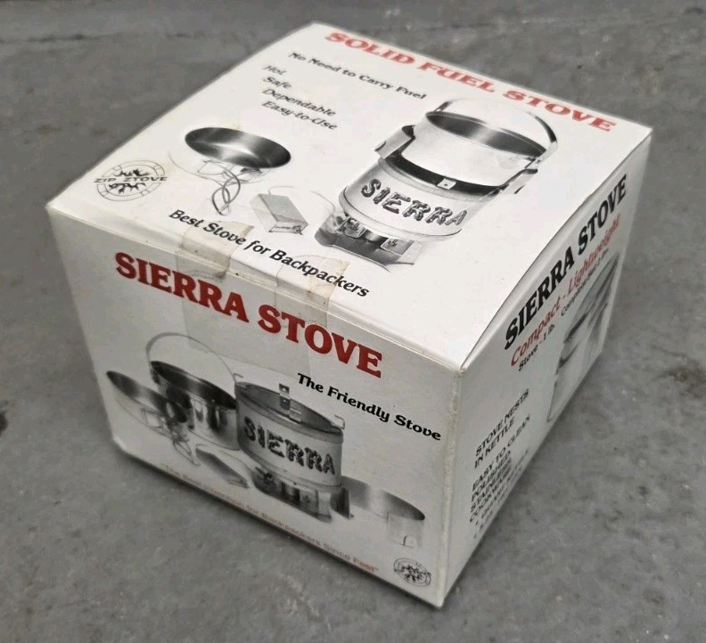 Vintage Sierra Stove solid fuel Camp Camping Backpacking stove ZZ Corp NIB