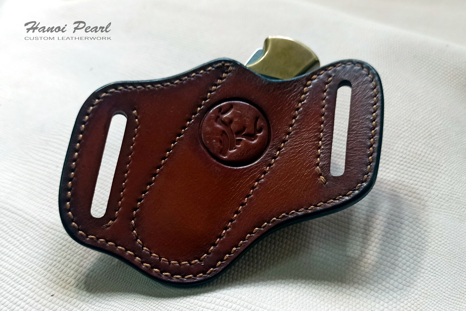 Custom Canted Cross Draw Leather Sheath for Buck 112 Ranger [Sheath Only]