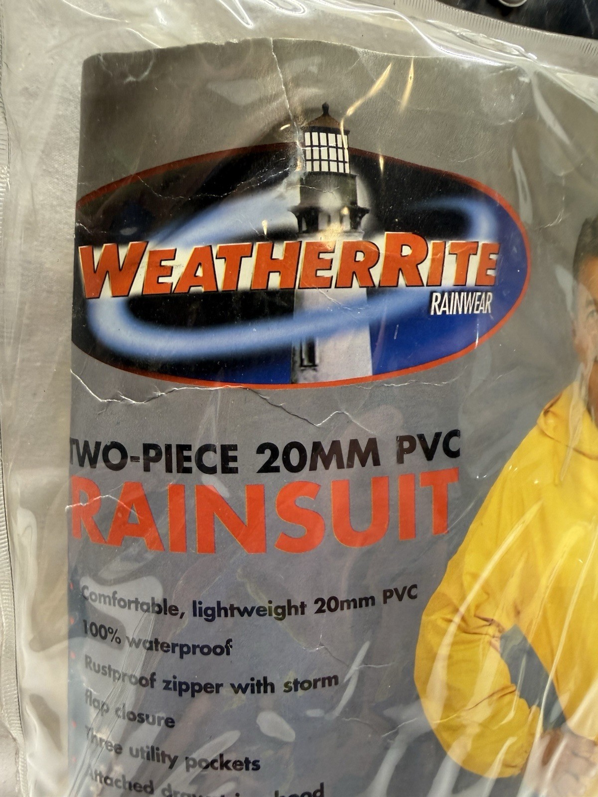 Weather-Rite Yellow PVC Coated Nylon Waterproof Rainsuit ~ #8127 Size XXL