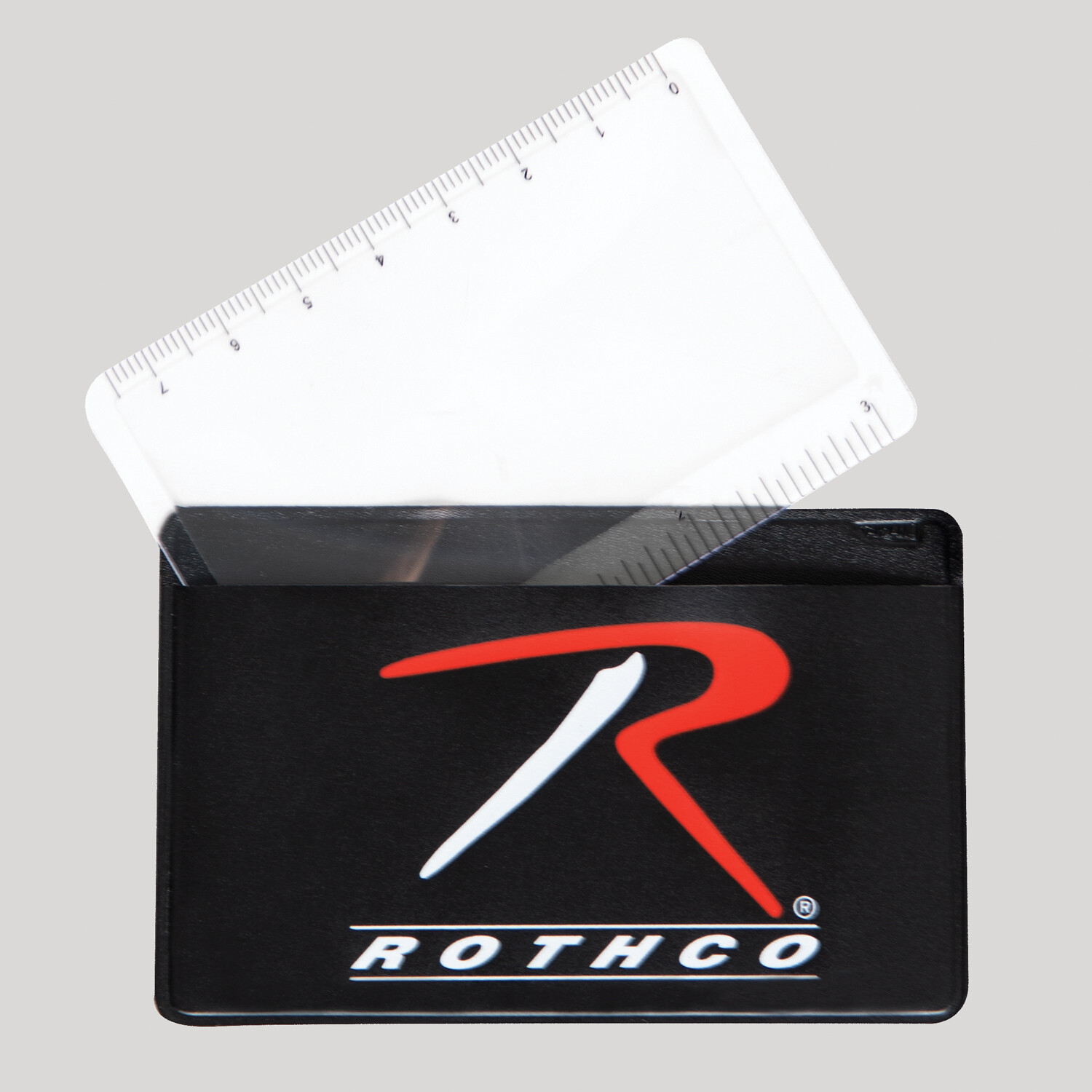 Rothco Survival Magnifying Card And Ruler Lightweight & Flexible 3 1/4″ x 2 1/8″