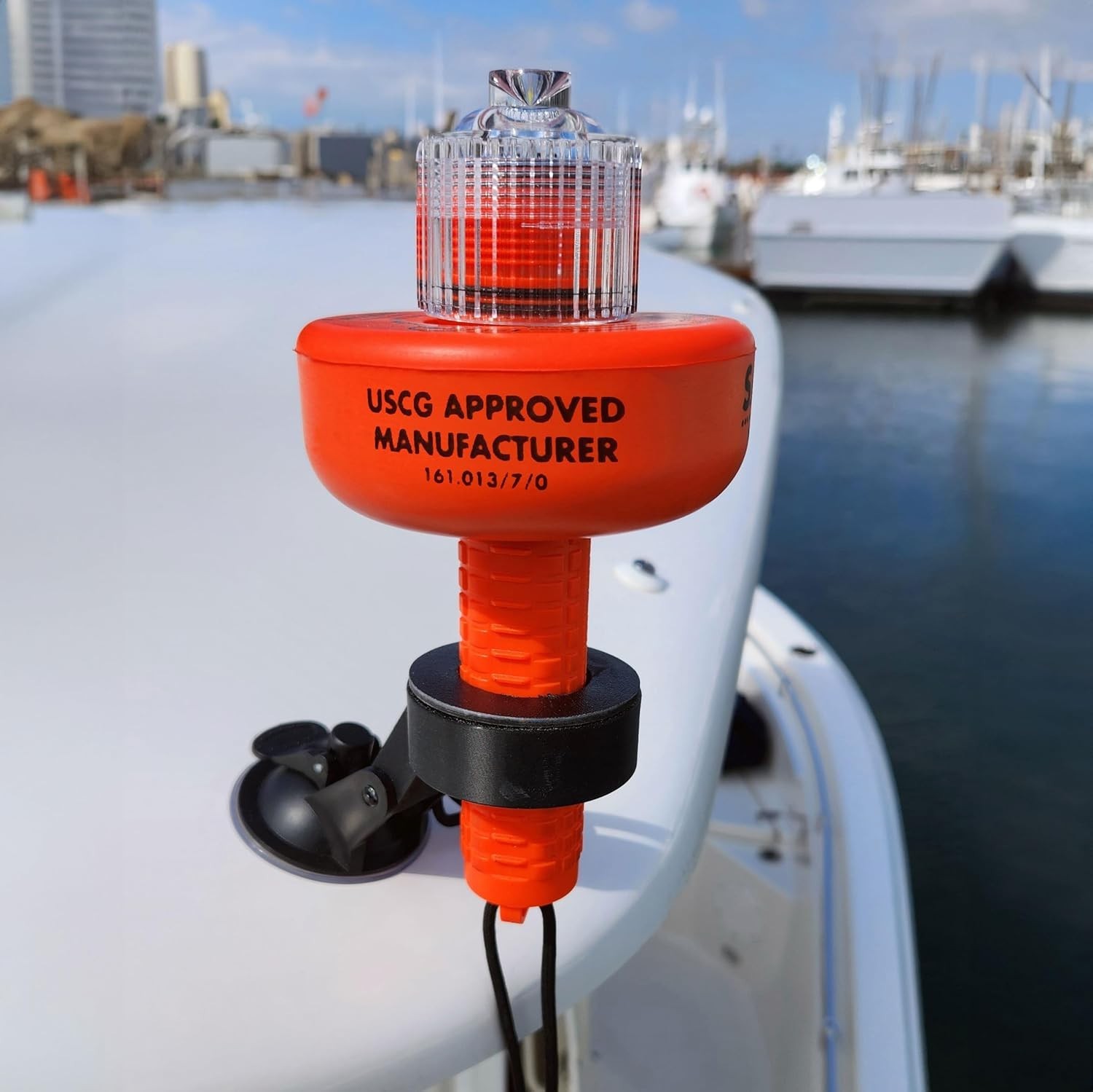 Electronic Distress Flare Flag Waterproof SOS Sea Emergency Signal USCG Approved