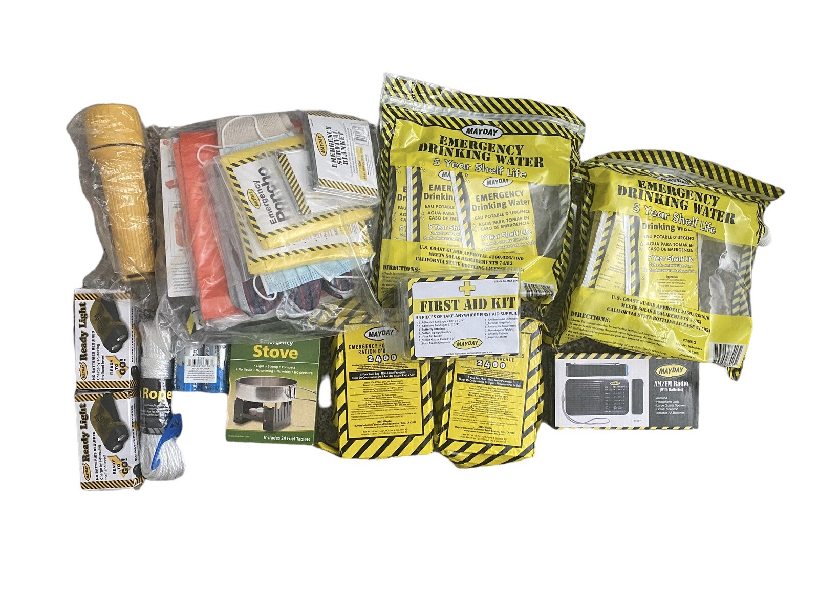 2 Mayday Deluxe 2 Person Survival Kit (2 Backpacks)
