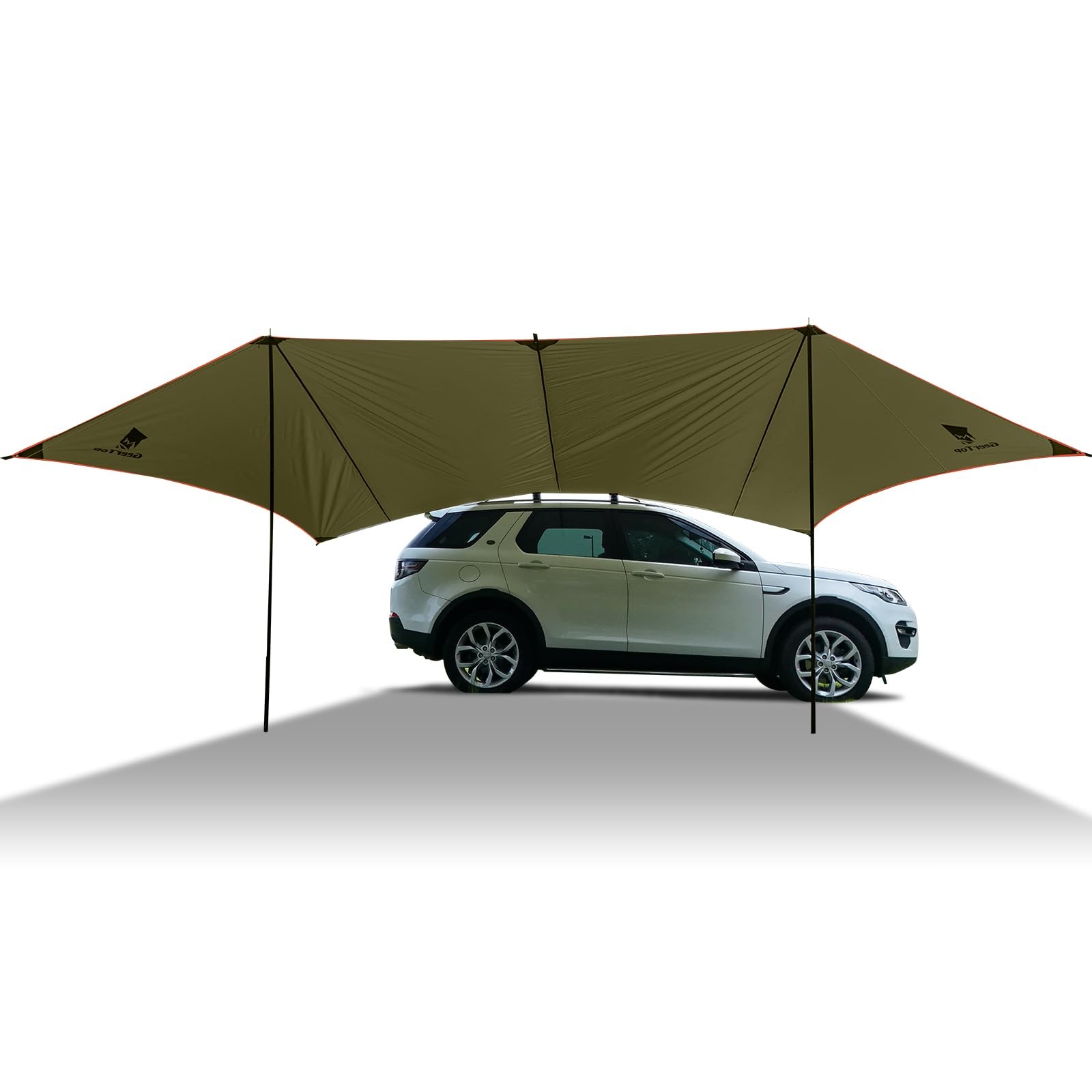 GEERTOP Large Car Side Camping Awning 19 x 11 ft 19ft x 11.5ft, Lunar Green