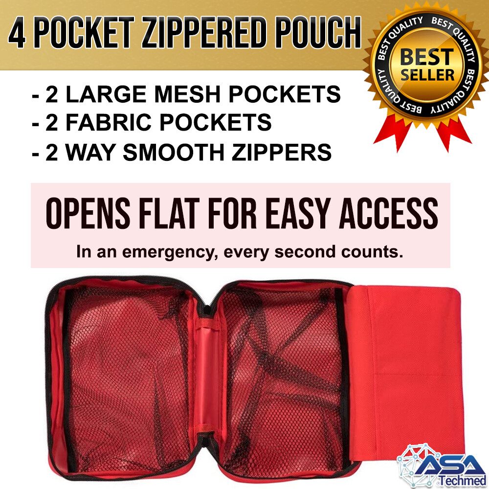 234 Piece First Aid Kit for Emergencies, Home, Office, Outdoors, Fully Stocked