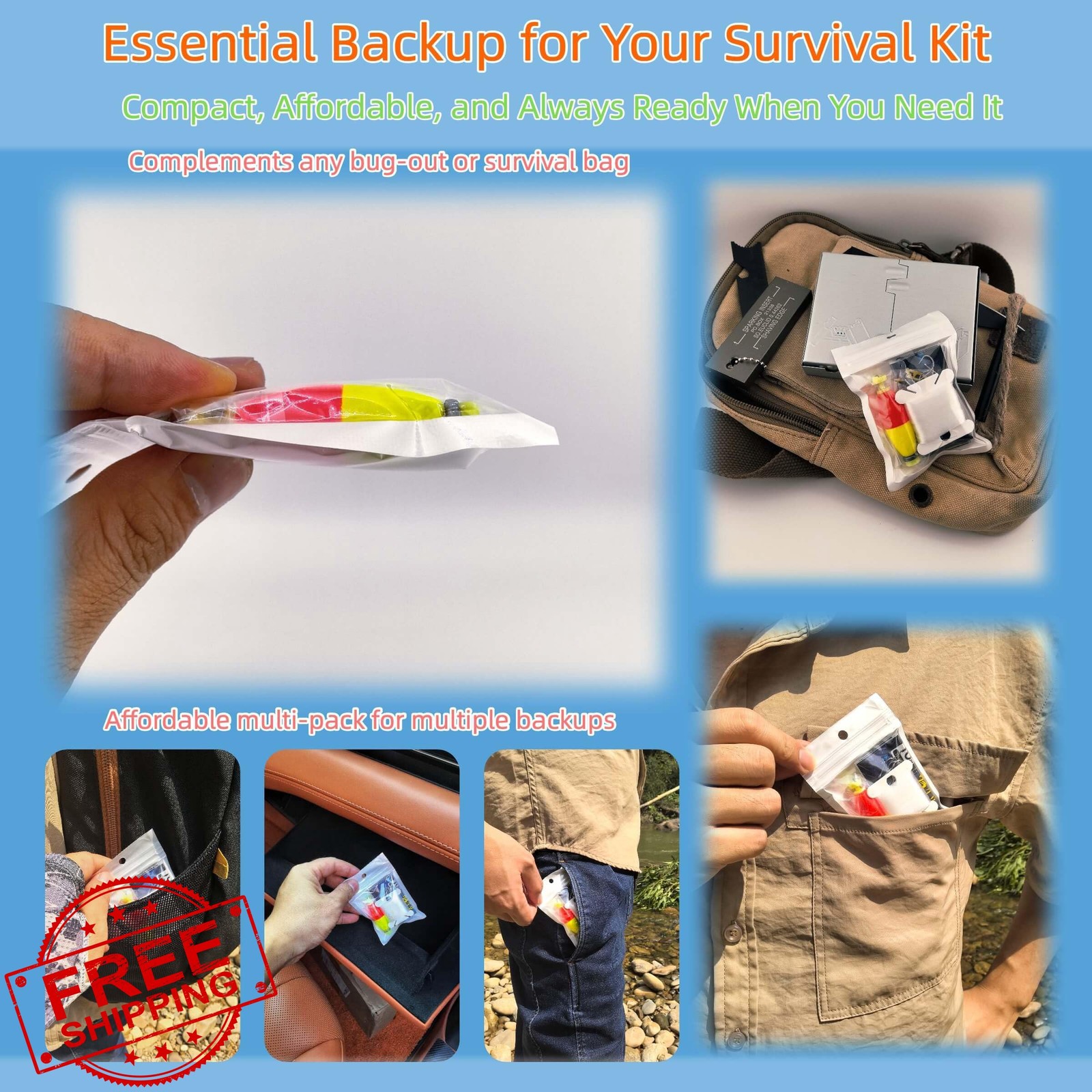 LoDinpo Mini Survival Fishing Kit 4pic