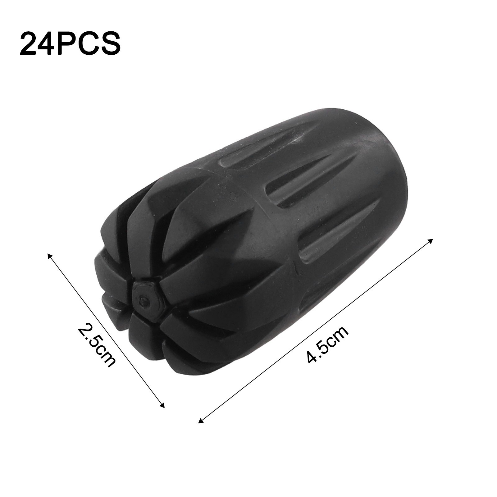 24PCS Trekking Pole Tips Non Slip Rubber Covers for Hiking and Camping