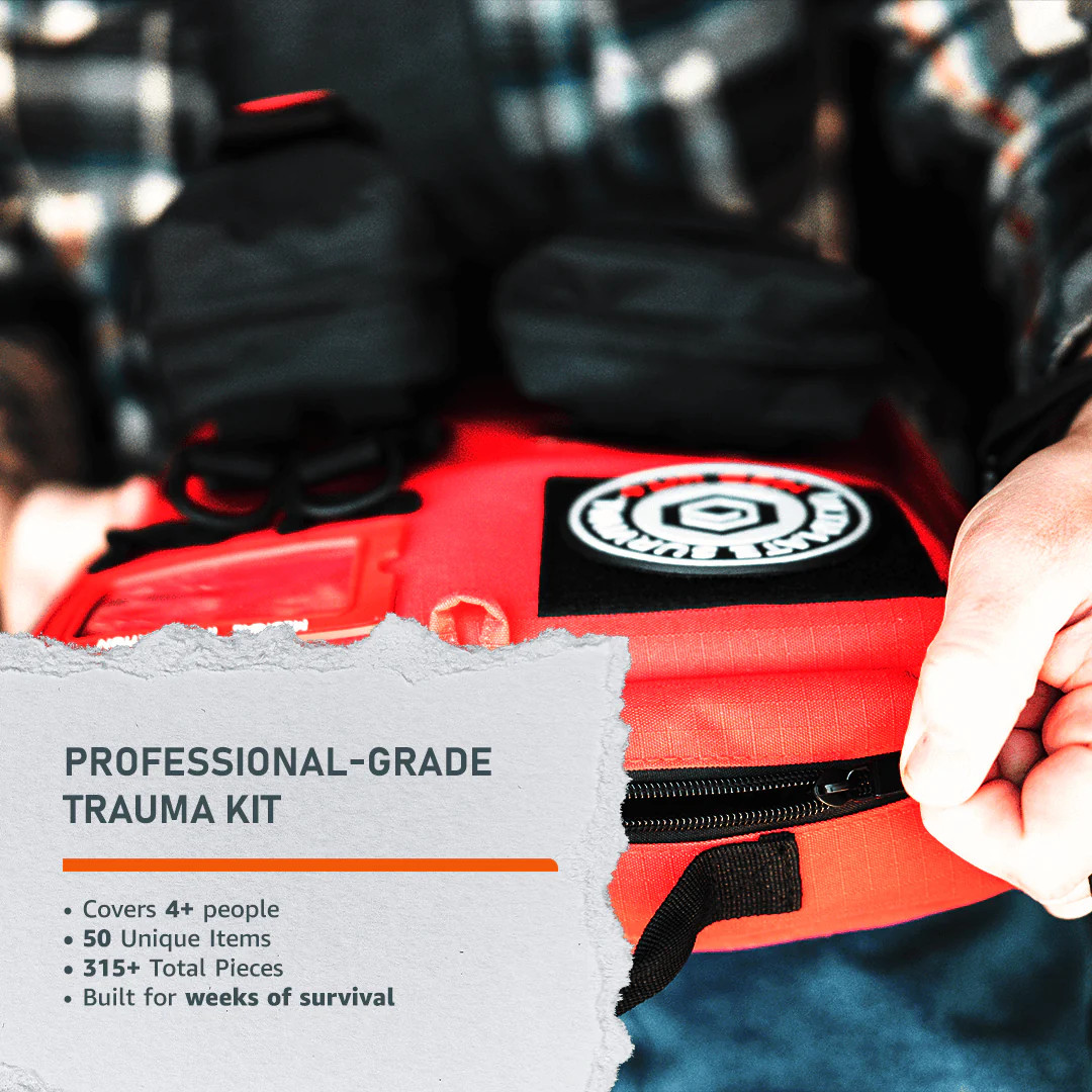 Ultimate Survival Med Kit — 4-Person Trauma First Aid System (315 pcs)