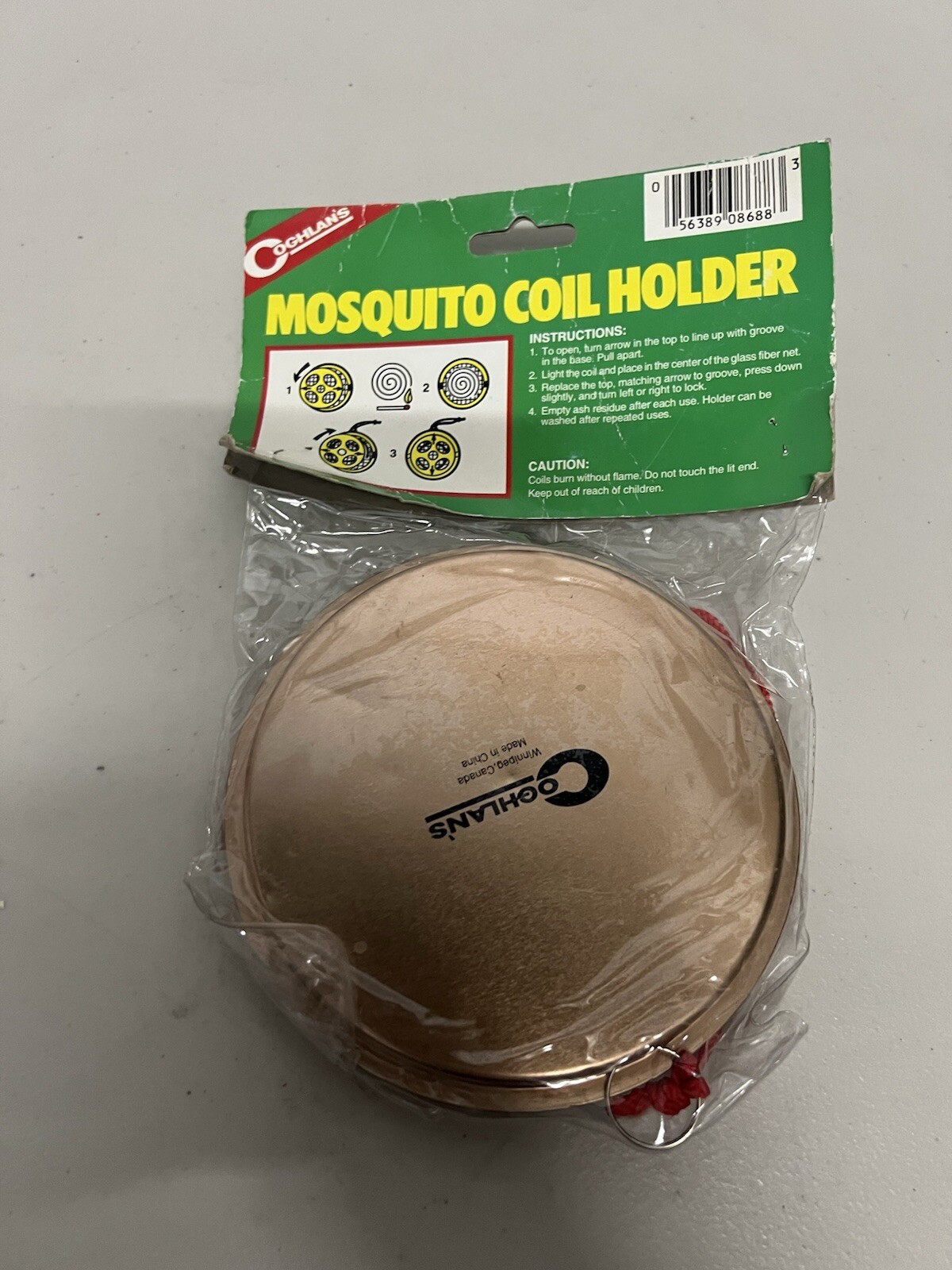 Retro Coghlan’s Mosquito Coil Holder NEW Sealed 1996 Fiber Mesh Coil Holder