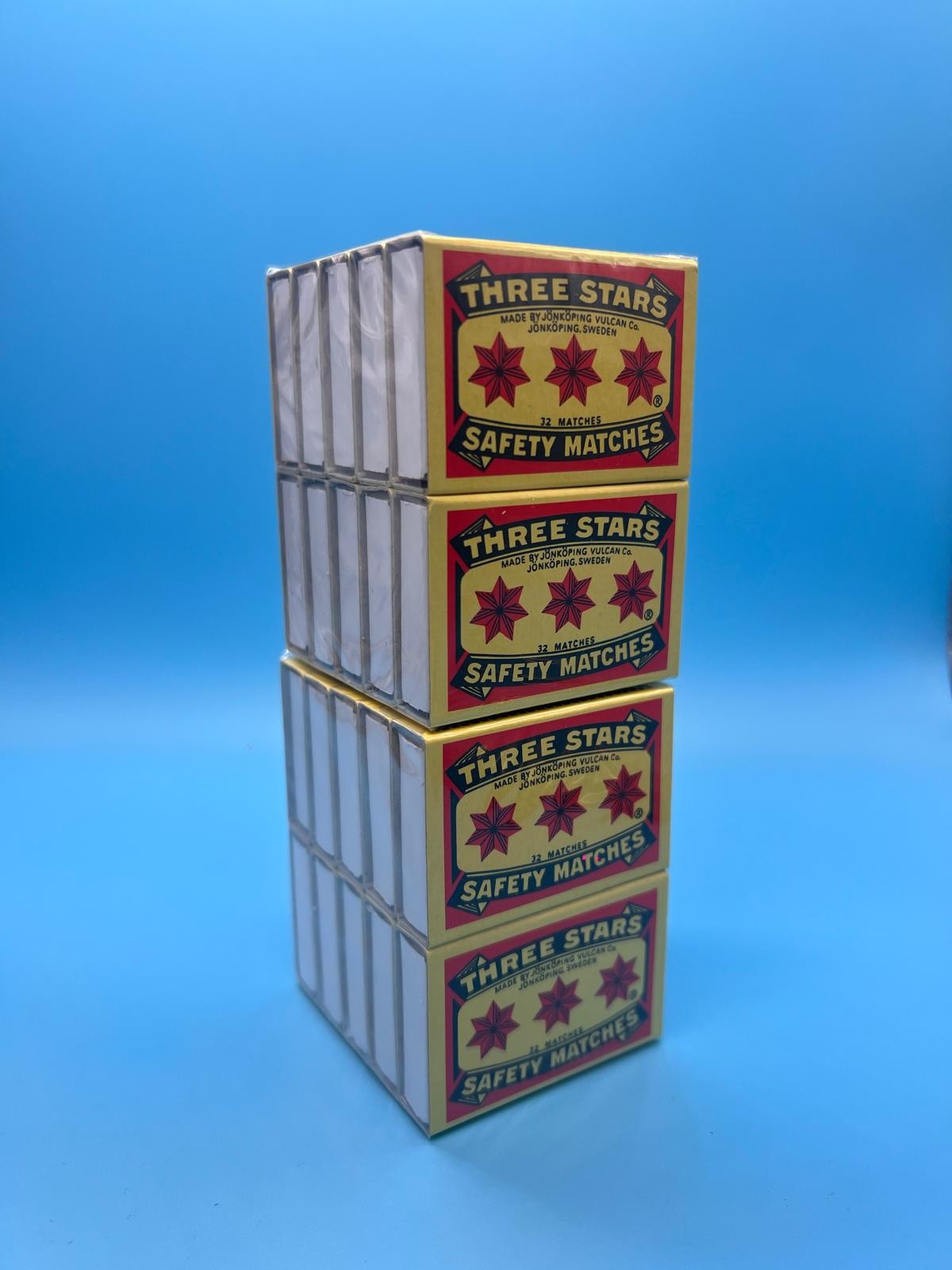 Swedish Camping Matches Three Stars Safety Matches 2 PAKAGES-10 BOXES PER PACK
