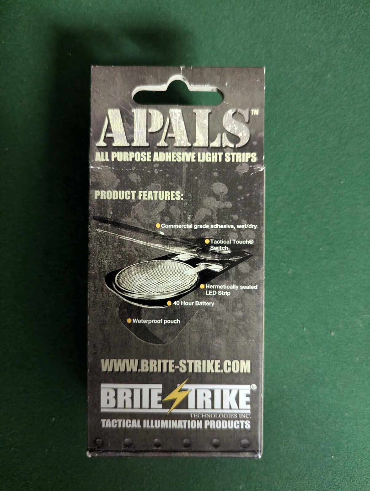 Brite-Strike A.P.A.L.S. All Purpose Adhesive Light Strips, Red, 10 pack, NOS
