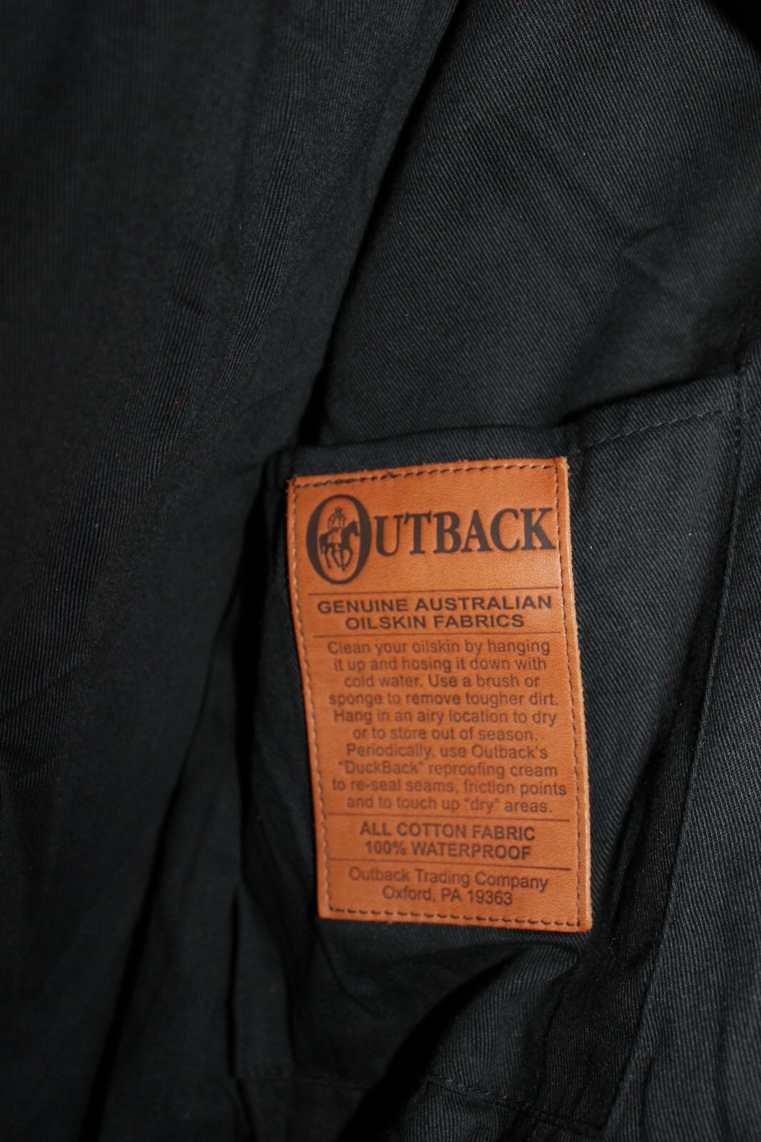 Outback MEN’S Long OILSKIN DUSTER Cloak Australian -XS
