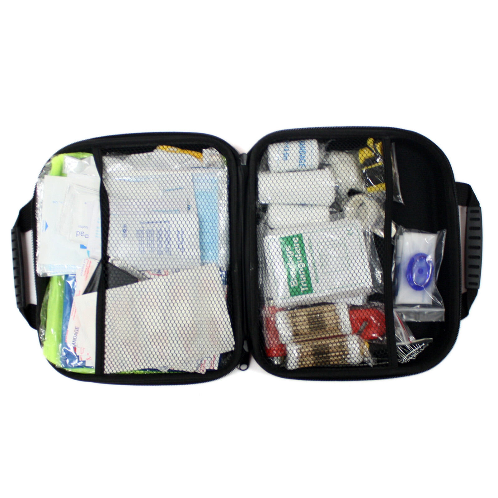 Emergency Survival Kit First Aid Bag Solar Lamp Shower Tent Blanket Shovel Axe