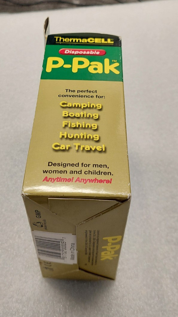 ThermaCell Disposable P-Pak 2 Pack Urine Absorbent Pouch Camping Boating Fishing