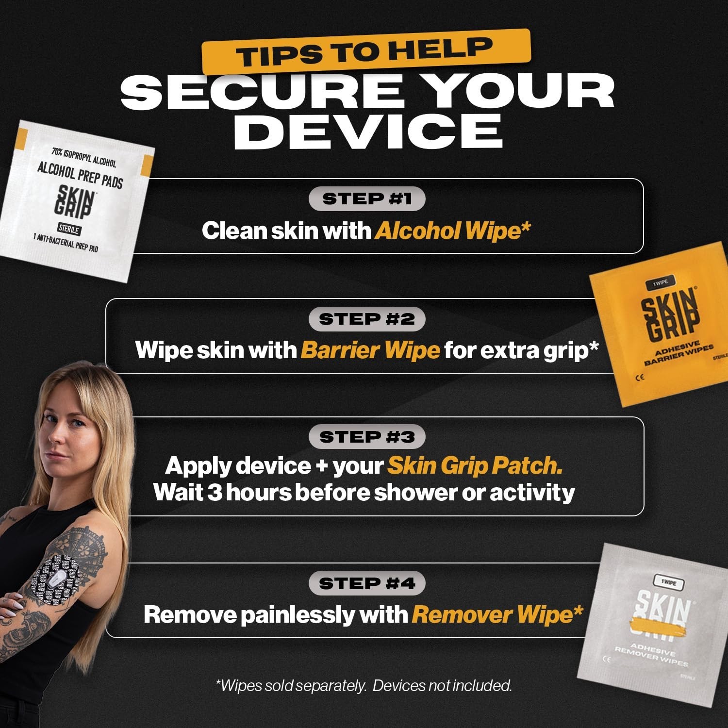 Freestyle Libre 3 Sensor Covers- Waterproof & Sweatproof Adhesive Patches for 10