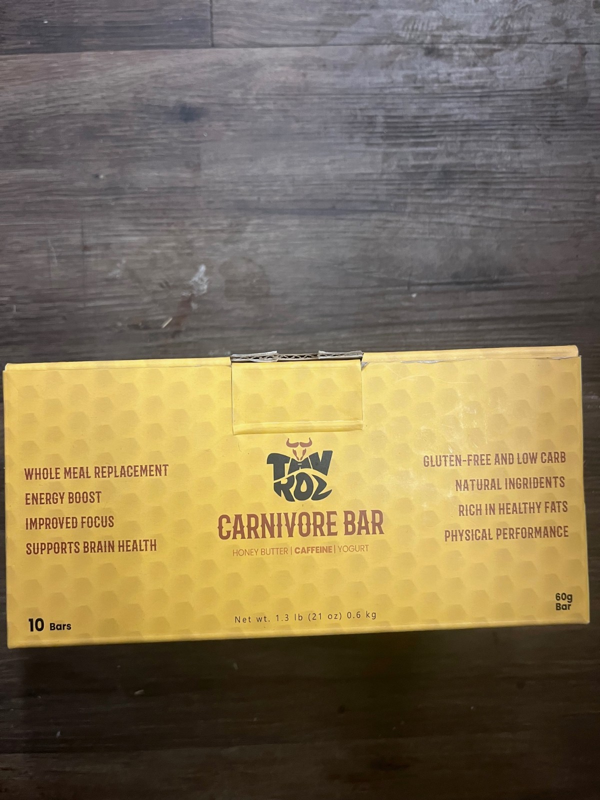 2 Pack – 10 Carnivore Bars Each HoneyButter 14GProtein 70mgCaffeine, Exp: 2041