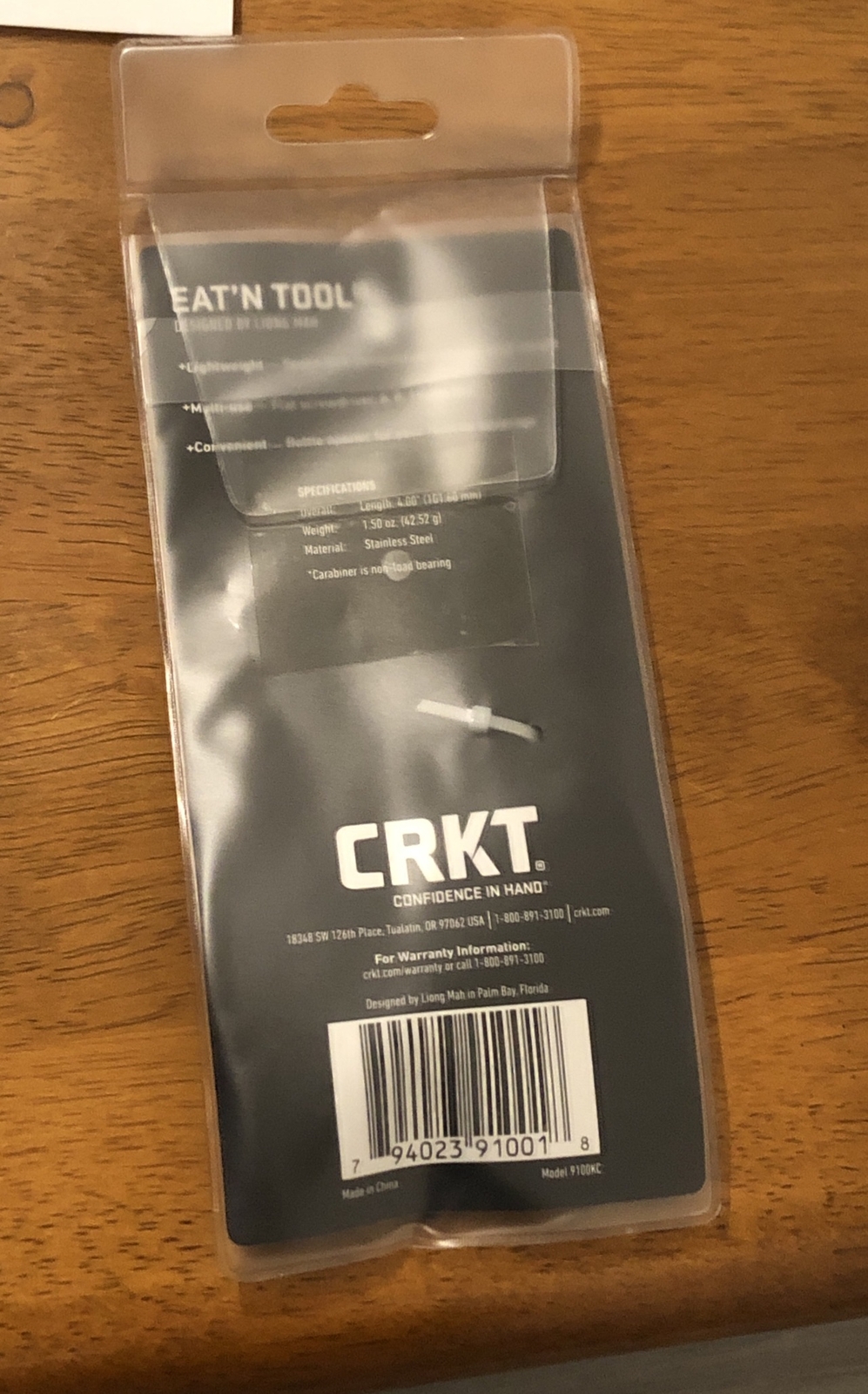 CRKT Eat ‘N Tool Spork 5 in 1 Multi Tool Prepper Emergency Survival Black Steel