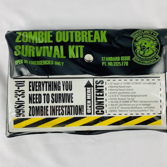 New Zombie Outbreak Survival Kit w/Electronic Training Supplement Disc Z.E.R.O.