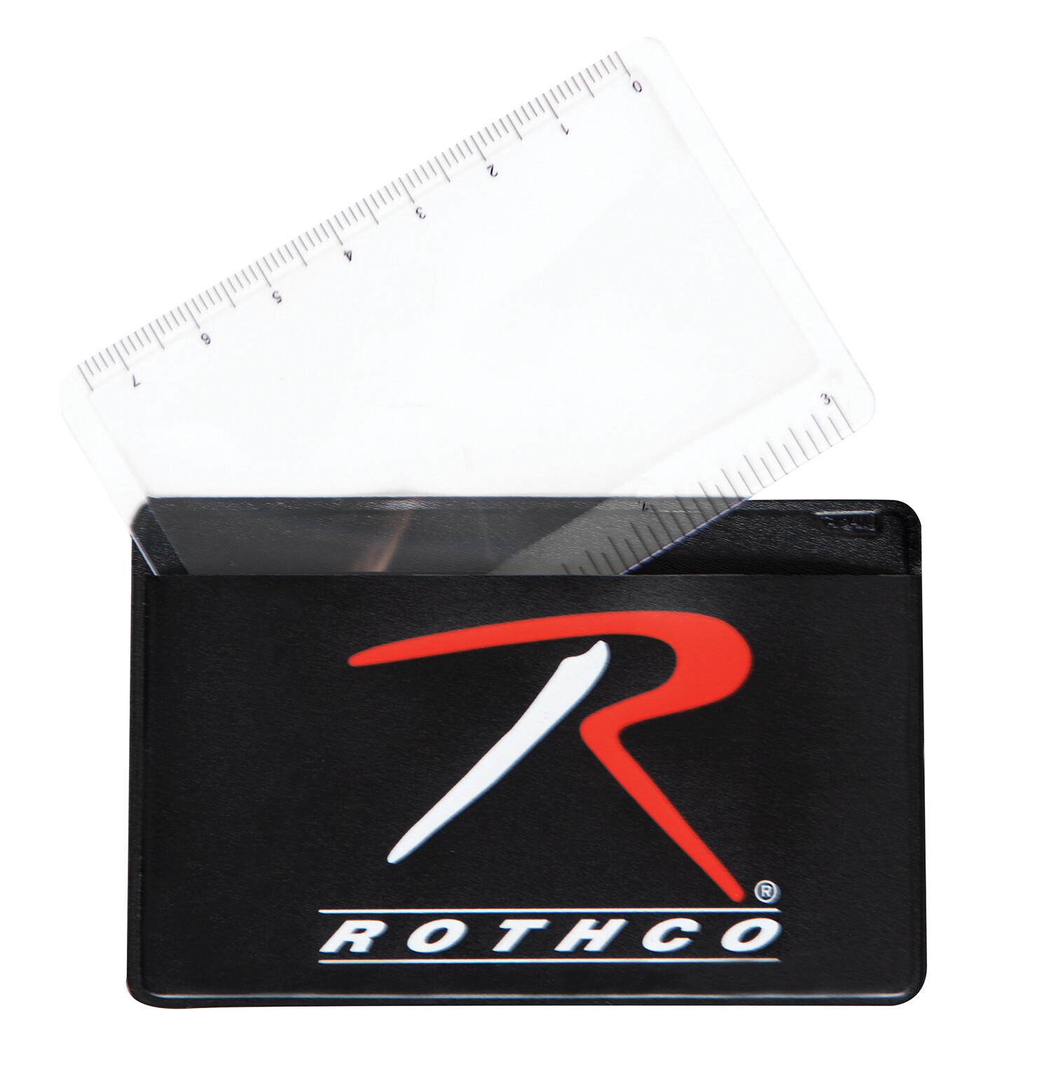 Rothco Survival Magnifying Card And Ruler Lightweight & Flexible 3 1/4″ x 2 1/8″