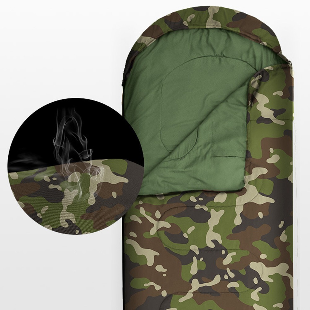 Year Round Camouflage Sleeping Bag with Insulation Against Harsh Weather