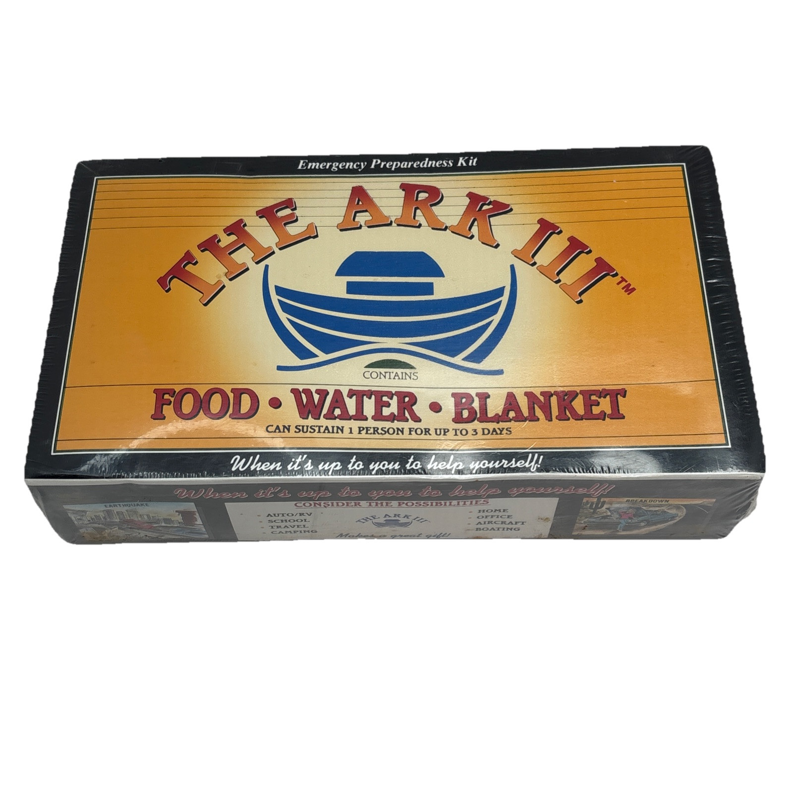 The Ark III Food Water Survival Kit 3 Day New Factory Sealed – Made in the USA