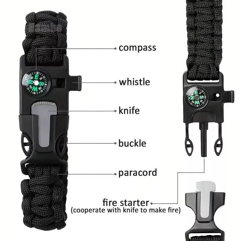 10 In 1 Outdoor Emergency Gear Survival Kit Camping Hiking Tactical Backpack US