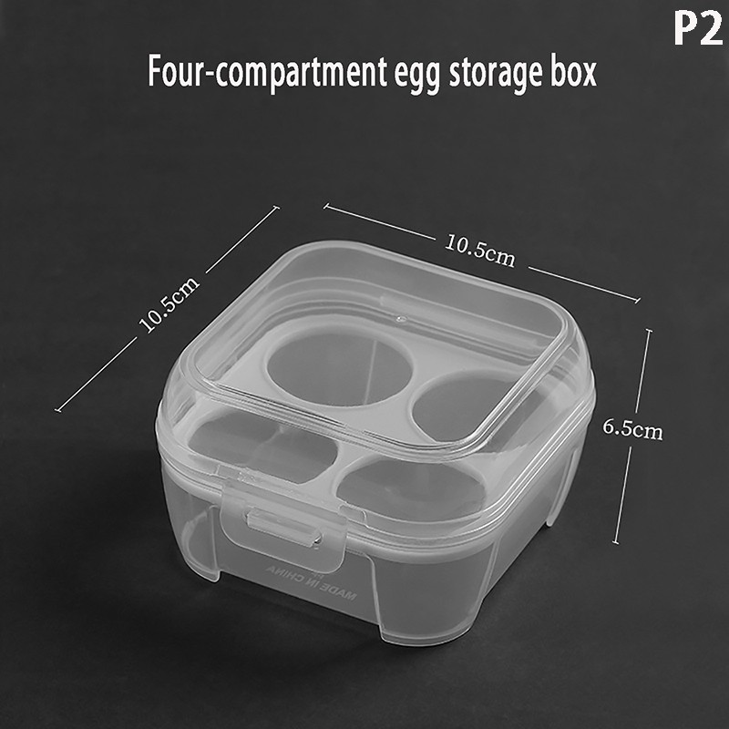 Egg Box 3/4/8 Grids Egg Holder Container For Outdoor Camping Picnic Eggs Box