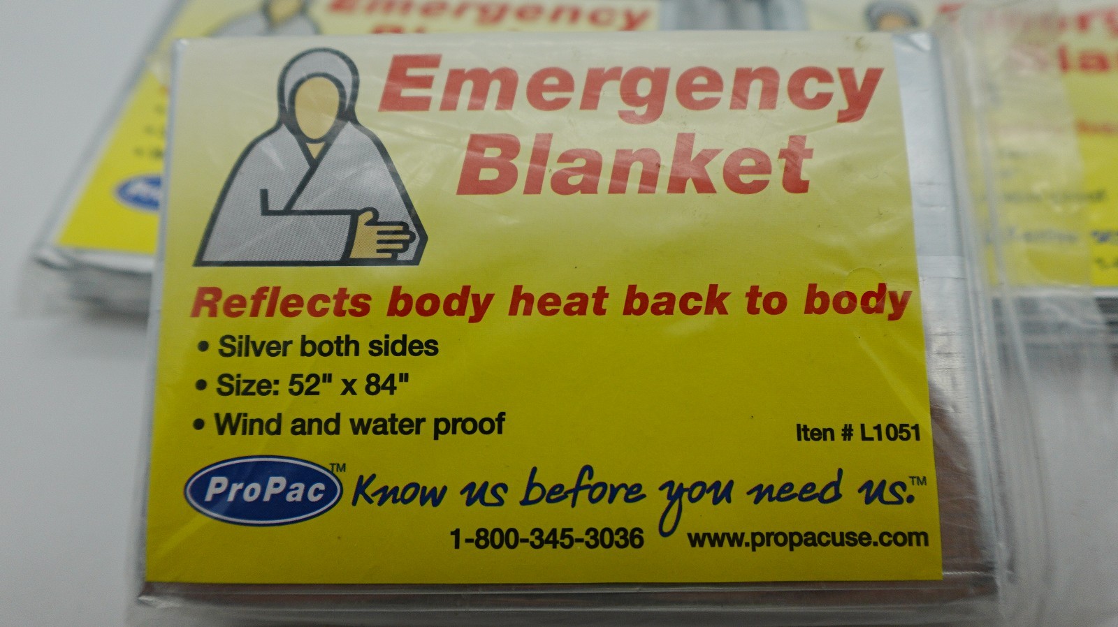 PROPAC 5 Pk Rescue and Emergency Blanket – Lightweight Survival & Safety Gear