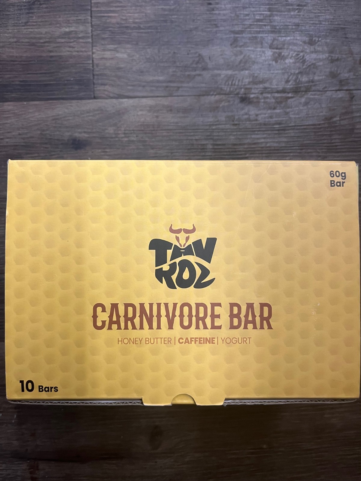 10 Carnivore Bars, Honey Butter Flavor, 14G Protein, 70mg Caffeine, Exp: 2041