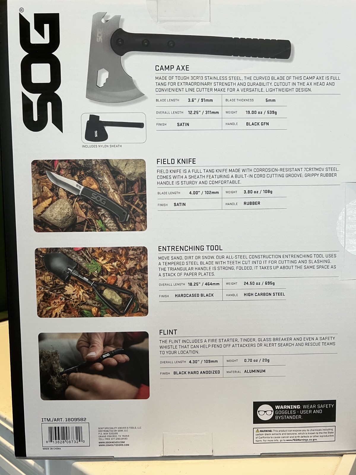SOG Ultimate Camping Kit