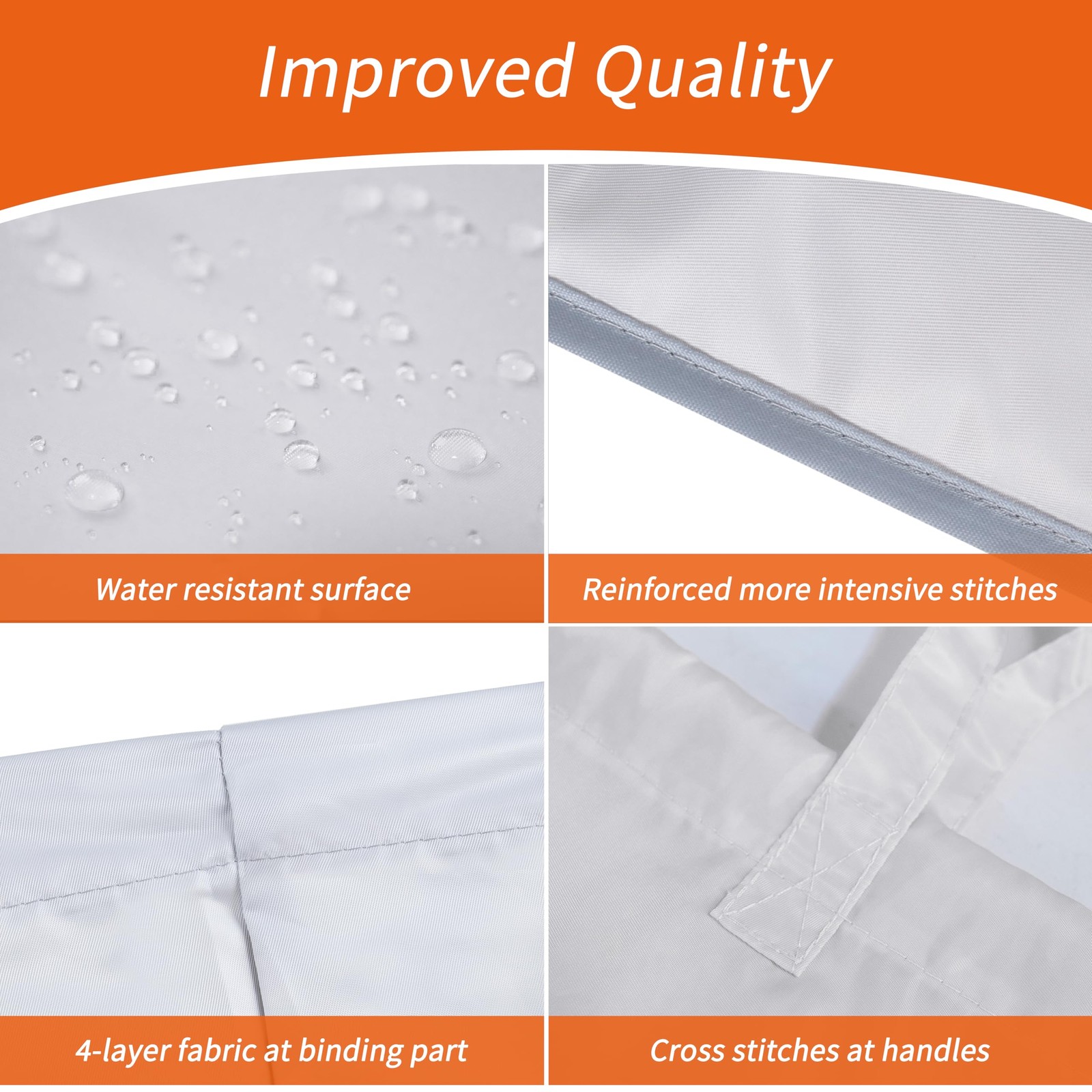 Polecasa Extra Heavy-Duty Laundry Bag 28×36”- 28″ x 36″ | 1 Pack, Silver