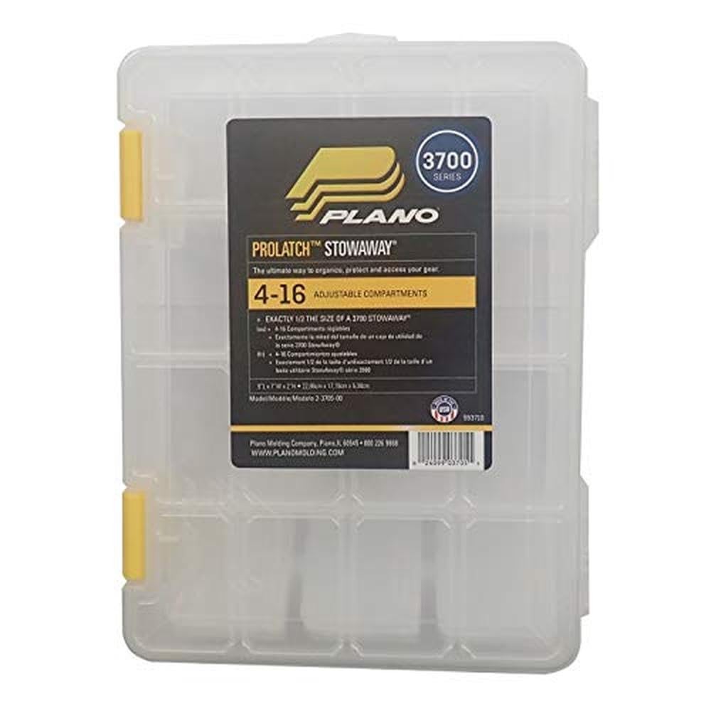 Plano 23705-00 Half-Size Stowaway with Adjustable Dividers, One Size, Clear