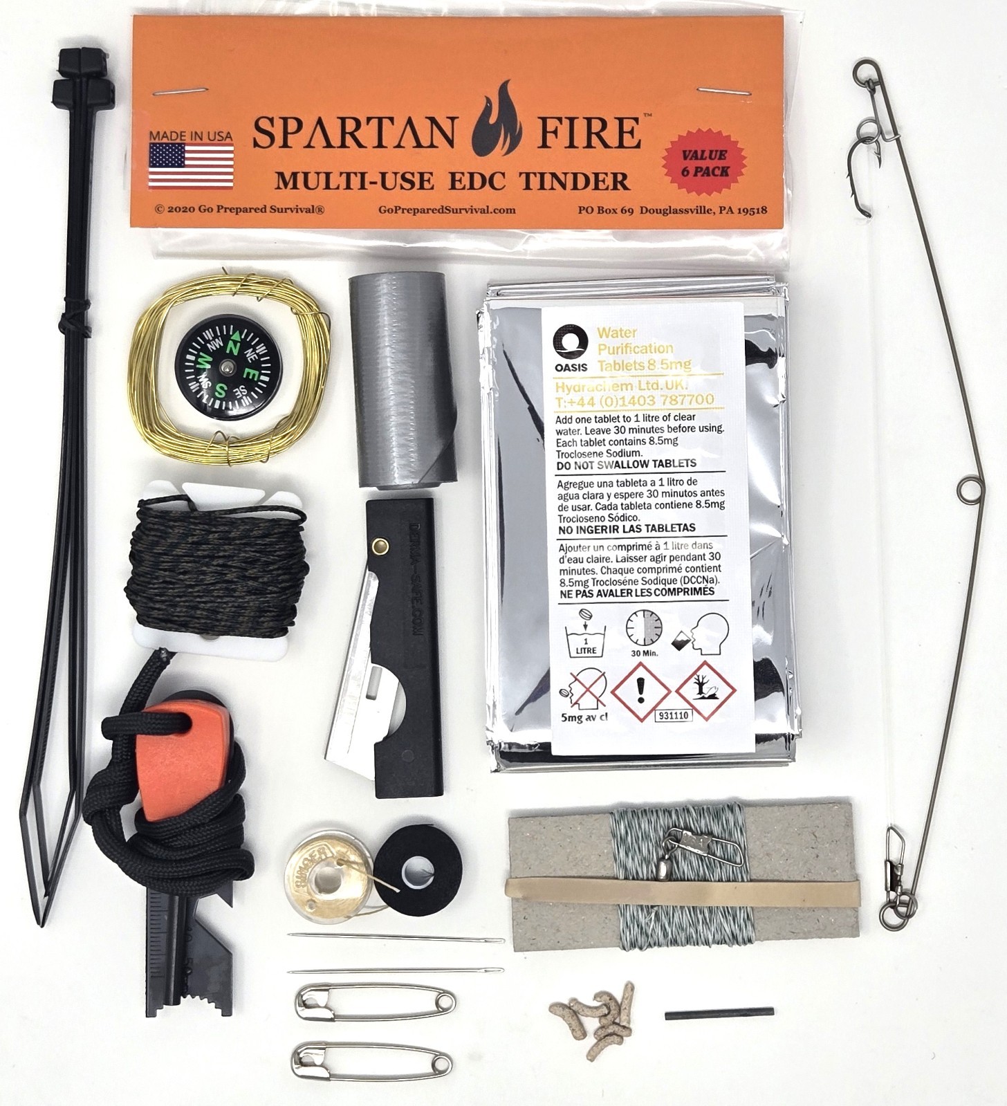 Spartan Escape Survival Kit – Made in America – Military Issue Items