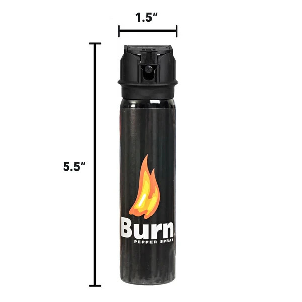 2 Pack Burn Pepper Spray 3.7oz – Self Defense & Personal Safety – Police Grade