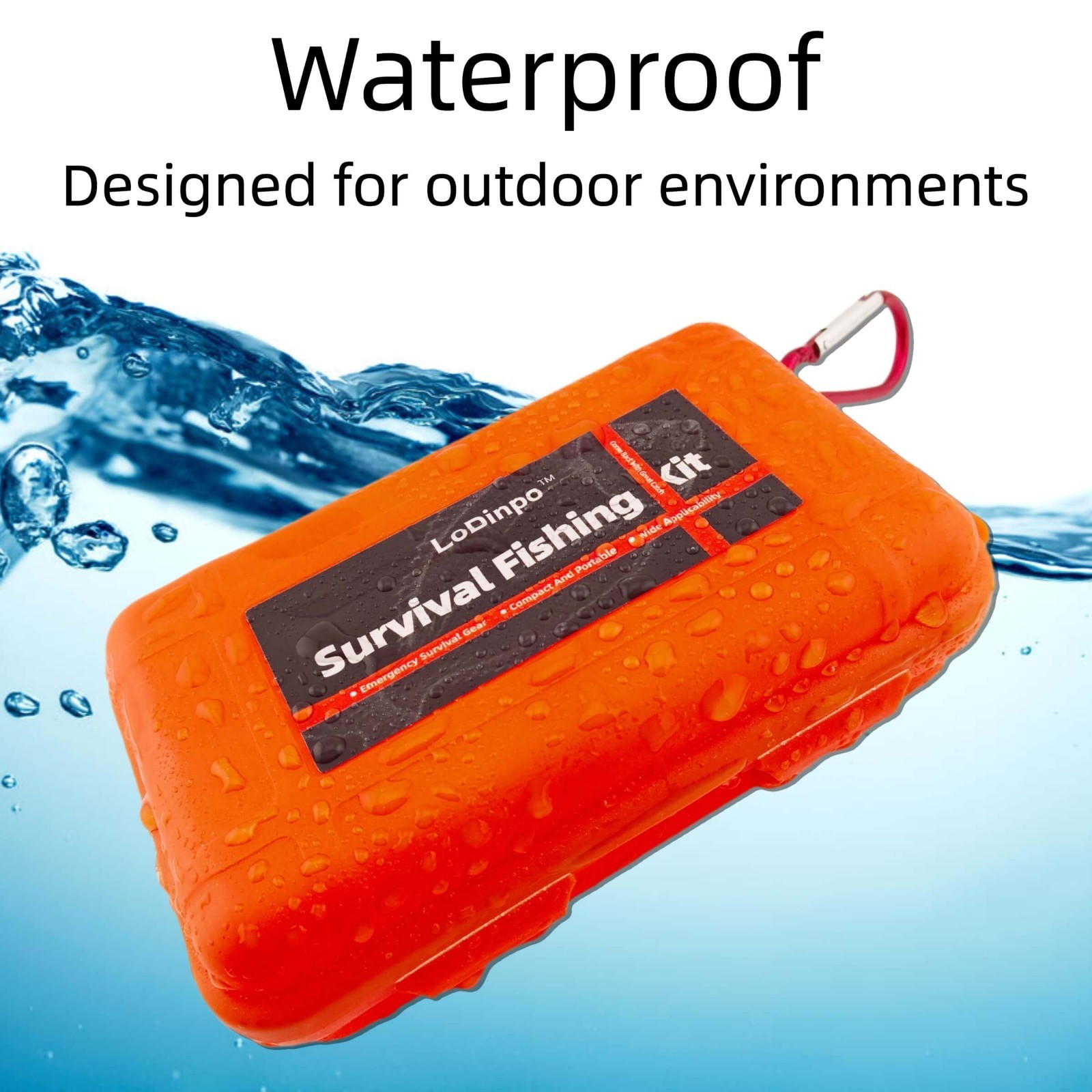 Survival Fishing Kit Pocket-Sized Emergency Tackle Box for Outdoor Adventure