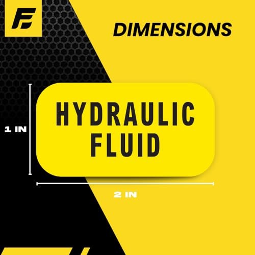 Hydraulic Oil Only Sticker | Cans, Containers, Drums, Tanks, and More – 20-Pack