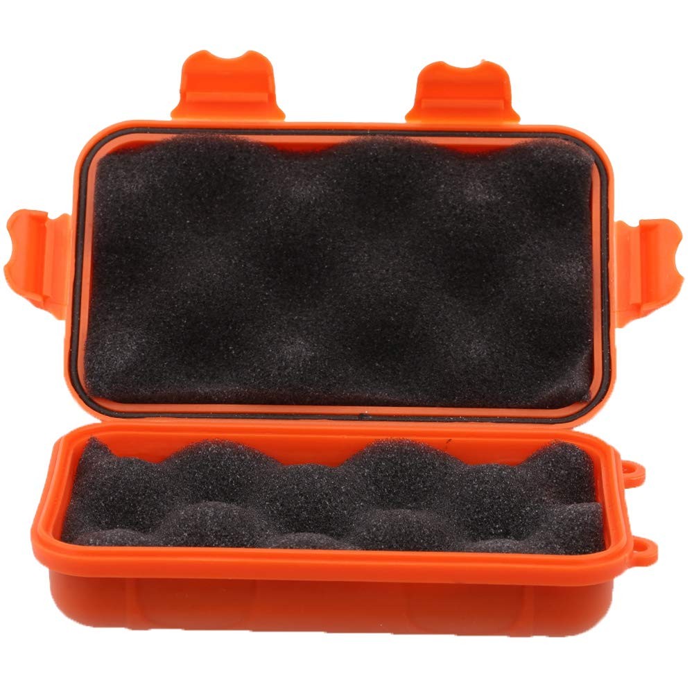 FILFEEL Outdoor Plastic Shockproof Box Airtight Survival Case S, Orange