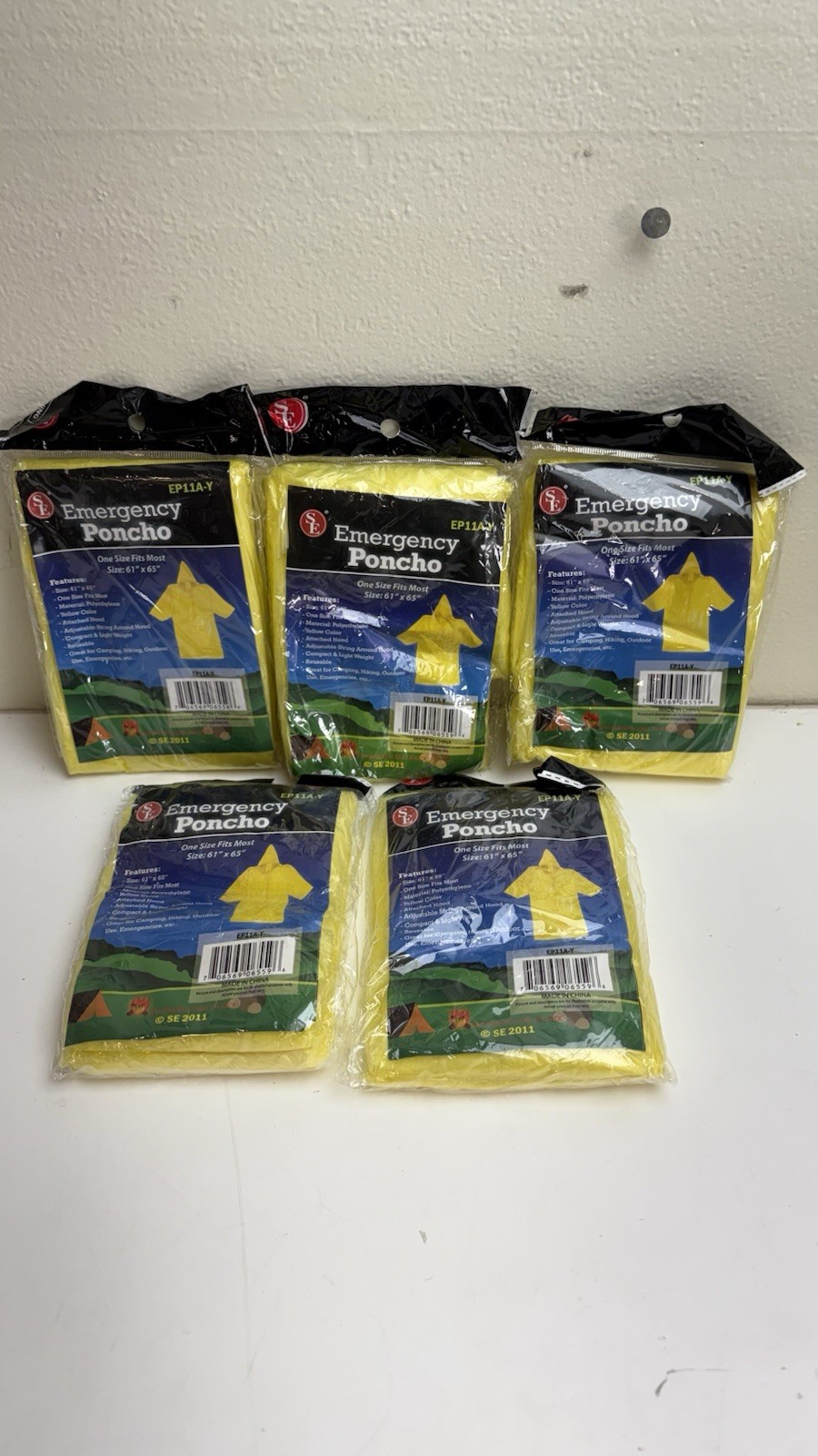 Emergency Poncho – Lot of 5 – (NEW)