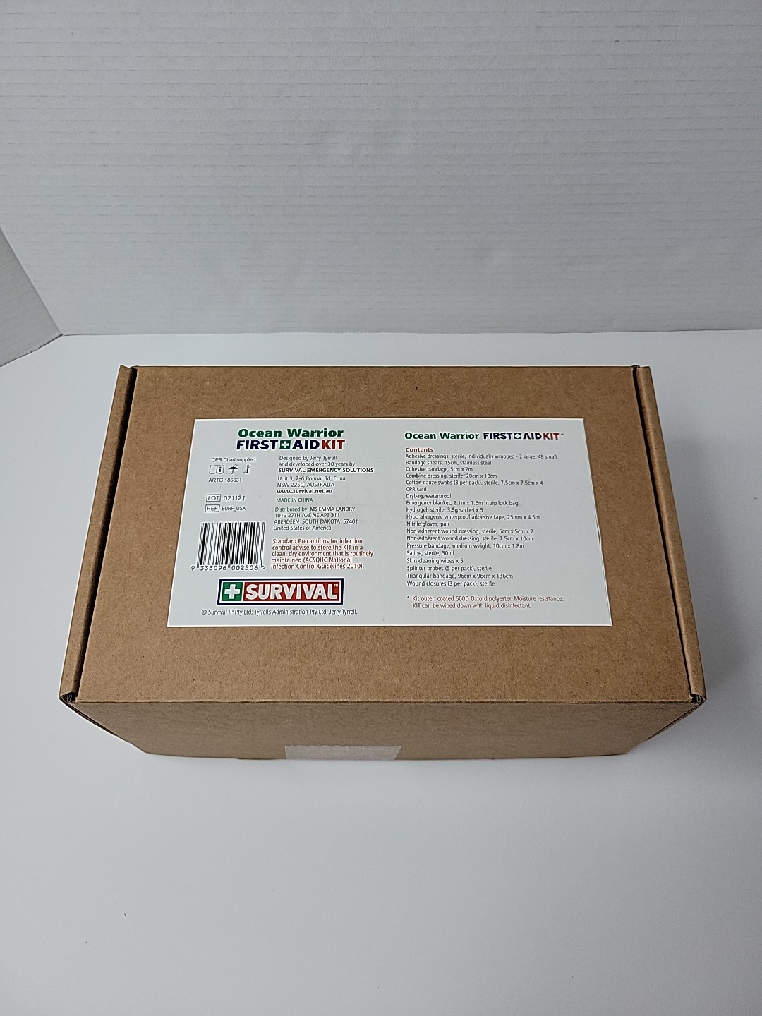 Ocean Warrior Boat First Aid KIT Bandage Saline Survival Brand New Unopened