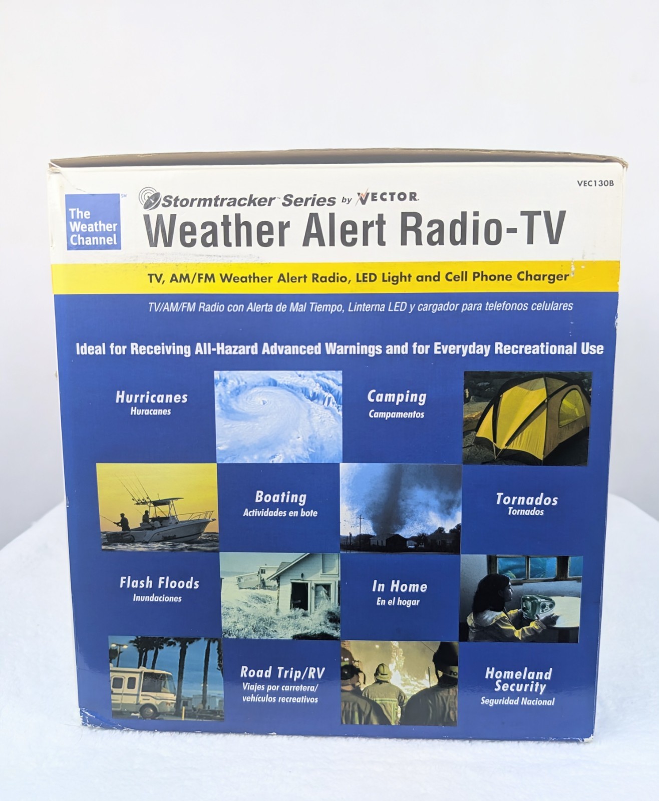 Vintage Vector Stormtracker VEC130B Weather Alert Radio TV Alarm Clock TESTED