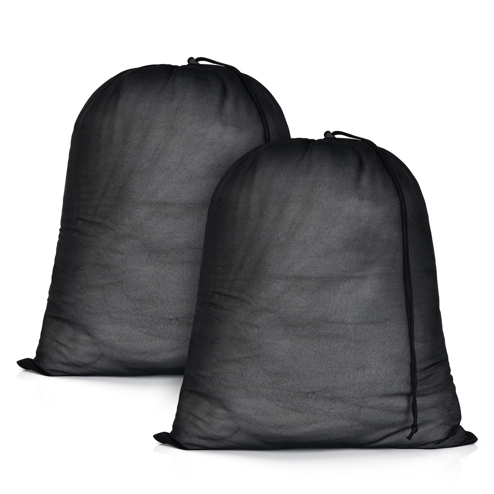 OTraki 20×24 inch Mesh Laundry Bags 2 Pack Fine 20 x 24 inch, Black