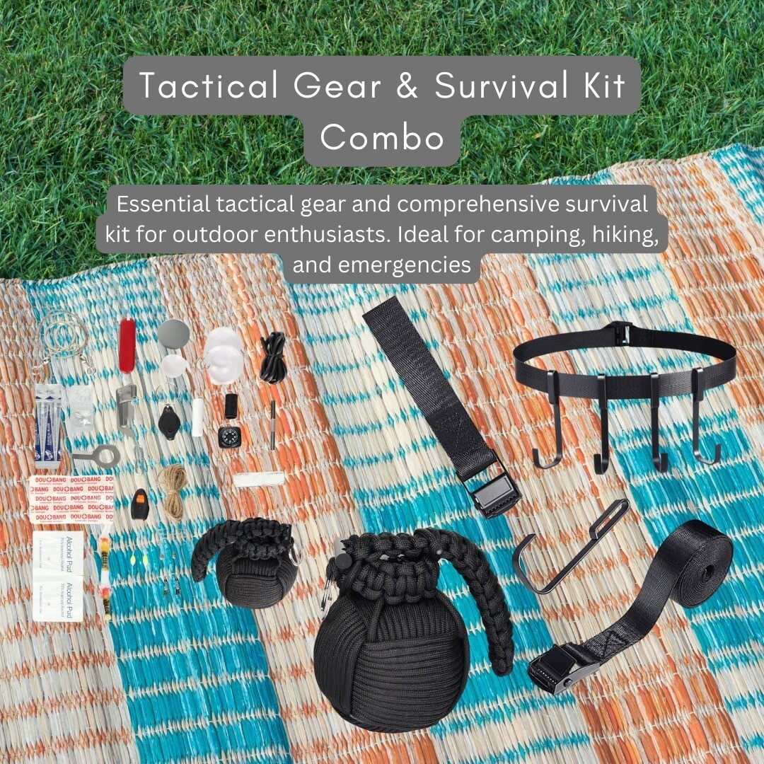 Strap Gear Equipment Tree Hanger & emergency gear tools Combo Pack(Bulk 3 Sets)