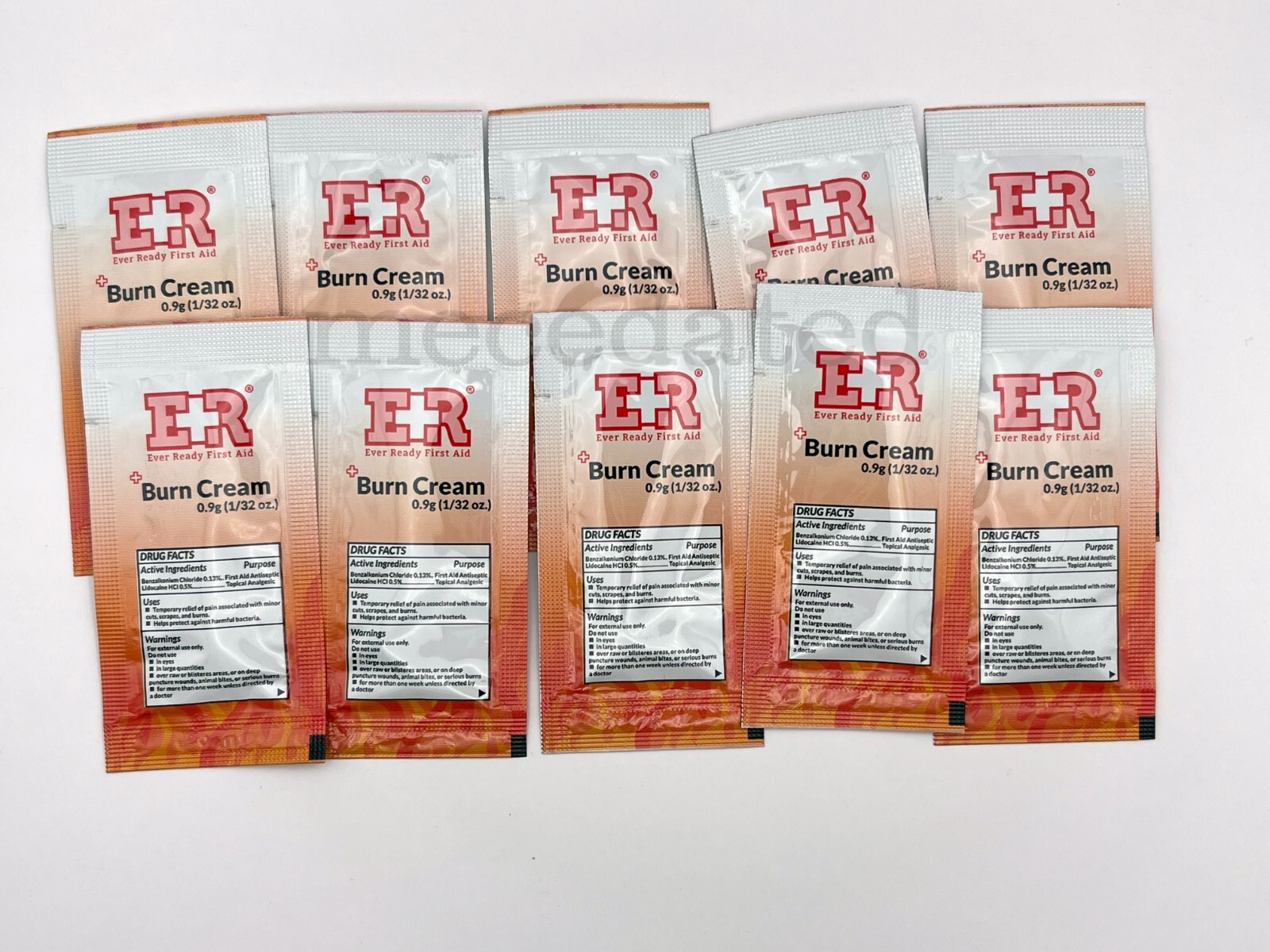 10 BURN CREAM PACKETS EMERGENCY FIRST AID SURVIVAL BUG OUT BAG PREPPER OSHA