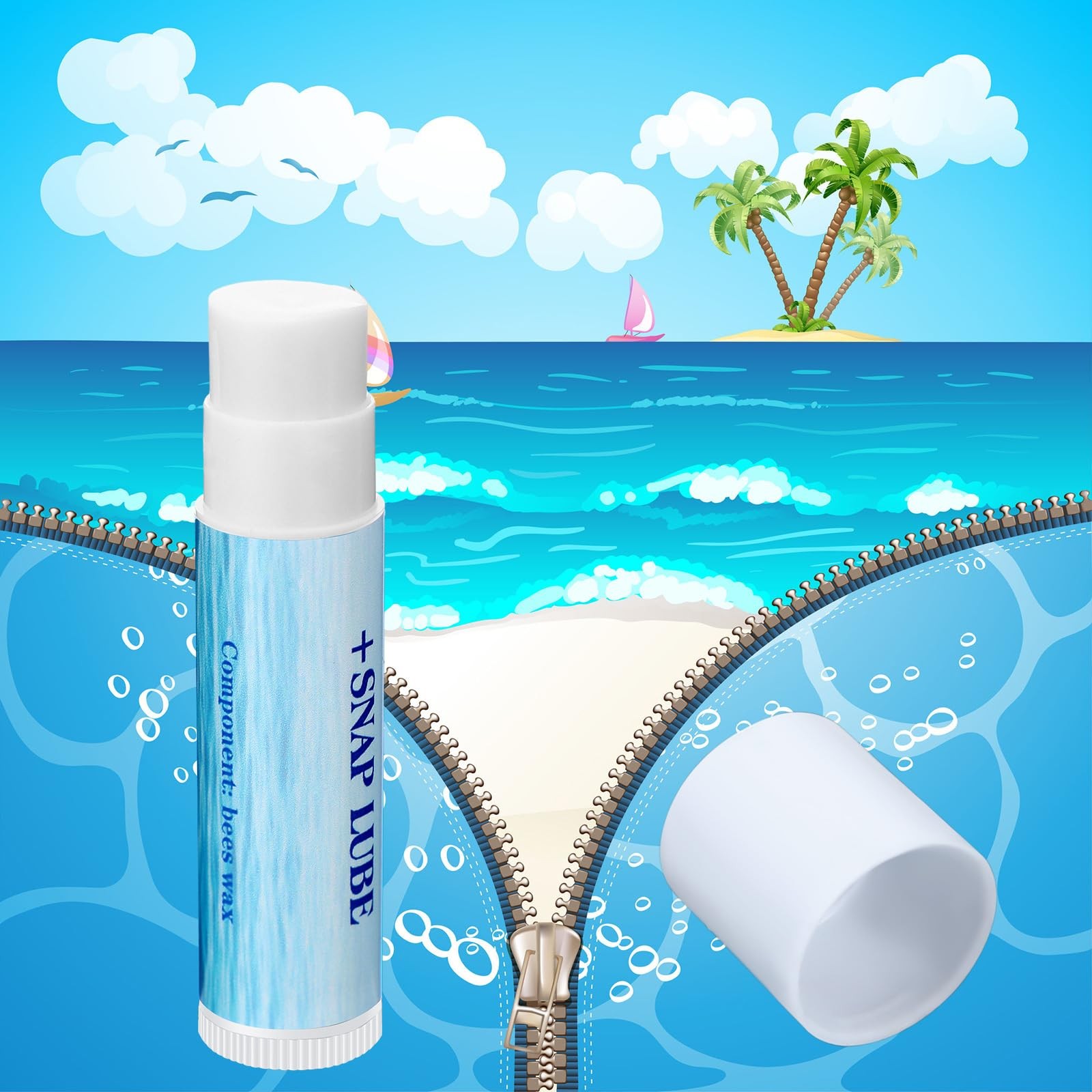 BBTO 3 Pcs Snap and Zip Wax Zipper Lubricant Stick Marine Lube for Boat…