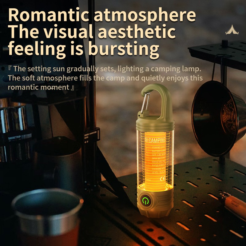 Outdoor Camping Essential Multi-Source Hook Mini Portable Camping Lamp
