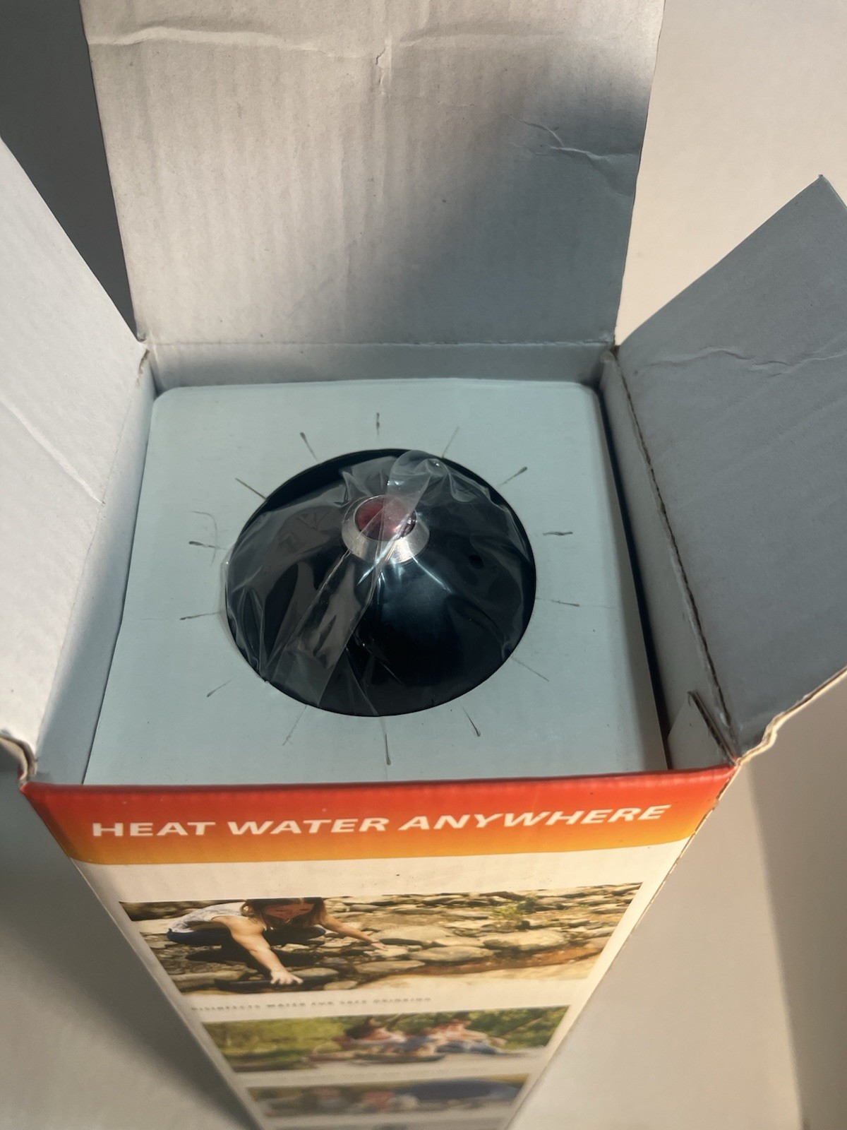 SunRocket Solar Water Heater & Thermos, Heat Water Anywhere! New In Box 1714