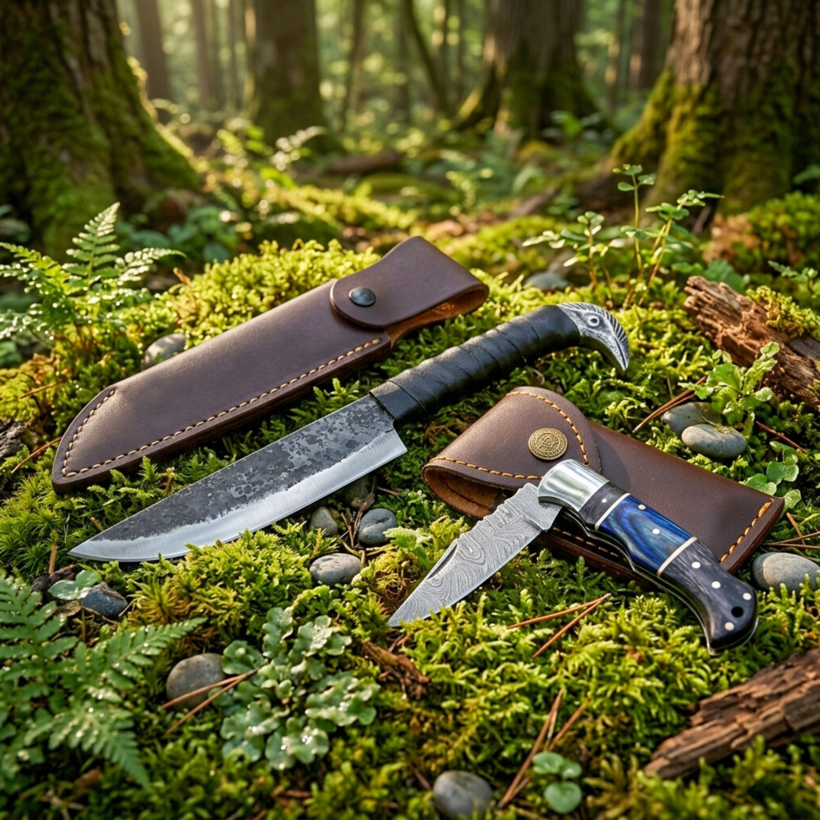 Handmade Sons of Odin Viking Knife Combo Set – Norse Inspired Collectible Gift
