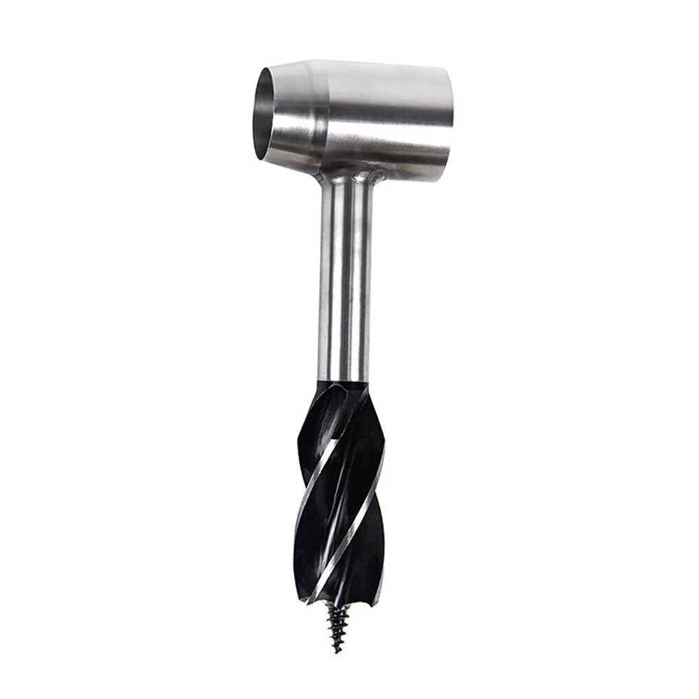 Outdoor Survival Gear Hand Auger Wrenches with Leather Case Drill Wood Pegs