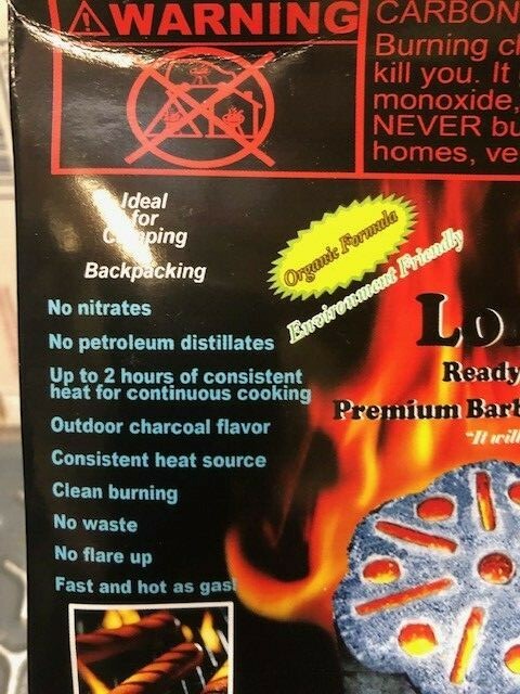 LOKKII BBQ BRIQUETTES READY TO LITE 24- 2PK CASE GREAT FOR CAMPFIRES OR GRILLS