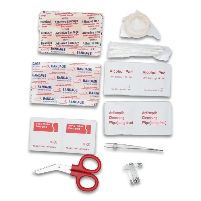 Trail Blazer Waterproof Survival First Aid Kit with Lanyard, 65pc, Free Shipping